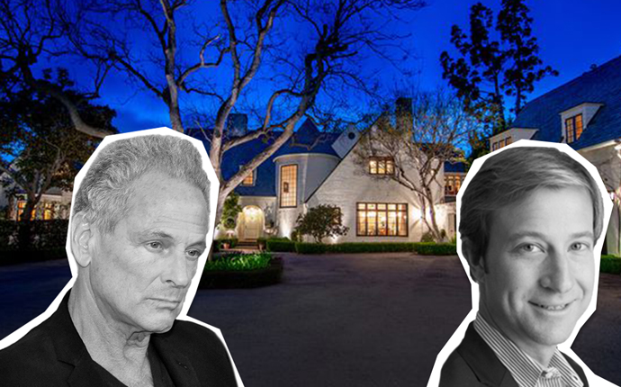 Lindsey Buckingham, Michael Gross, and the home on Saltair Avenue (Credit: Getty Images and Zillow)