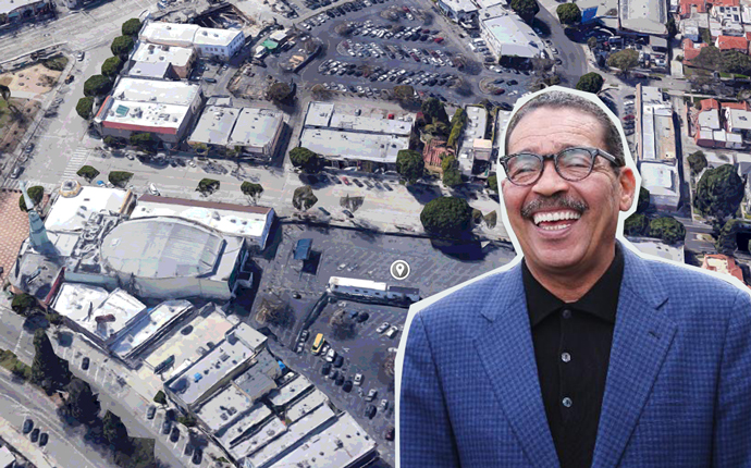 City Council President Herb Wesson and an aerial view of Leimert Park