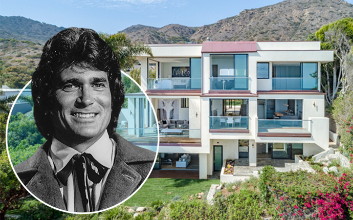 Michael Landon and the home in Malibu (Credit: Getty Images)