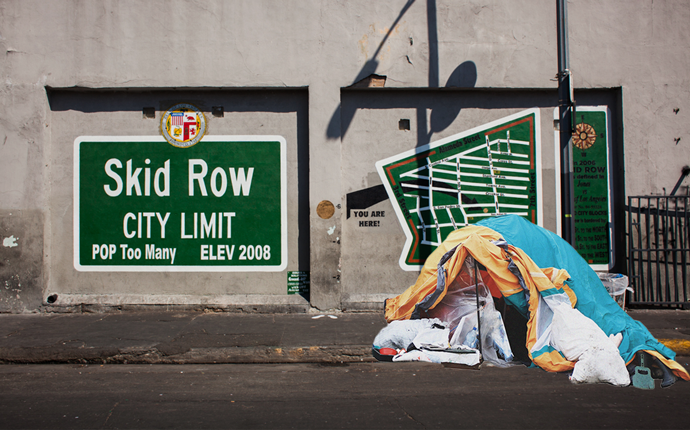 The Skid Row City Limits mural