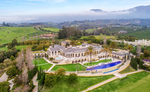 A Montecito estate boasting polo grounds and a helicopter hangar was recently relisted for $65 million.