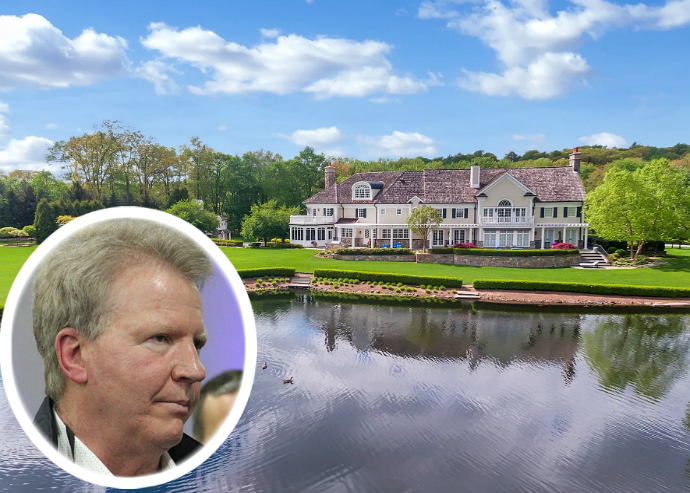 <em>Phil Simms and 930 Old Mill Road in Franklin Lakes</em>