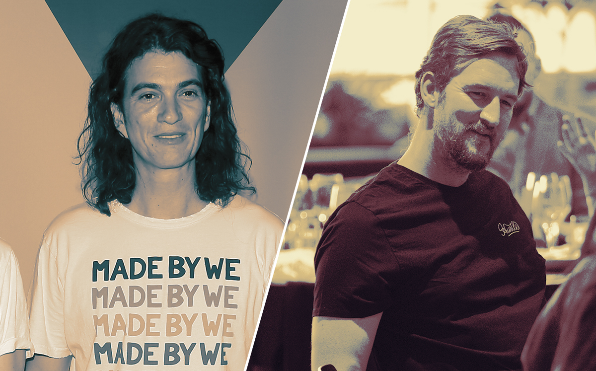 The We Company CEO Adam Neumann and CCO Miguel McKelvey (Credit: Getty Images)