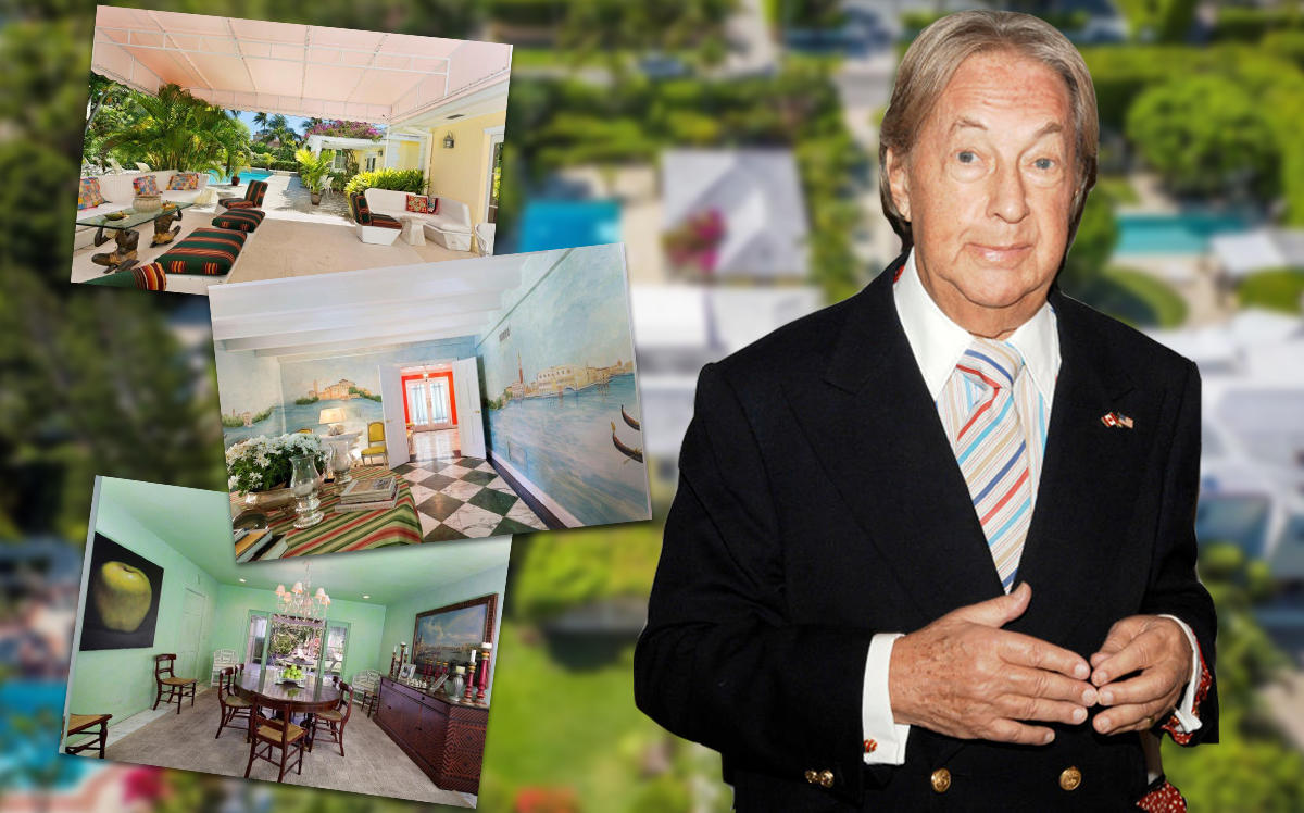 Arnold Scaasi and his Palm Beach property (Credit: Getty Images, Realtor)