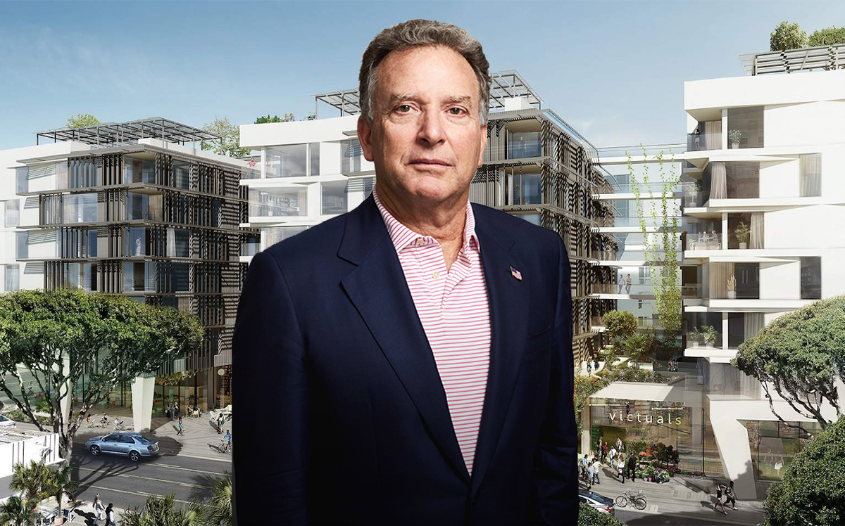 Witkoff Group’s Steve Witkoff and a rendering of the project at 500 Broadway