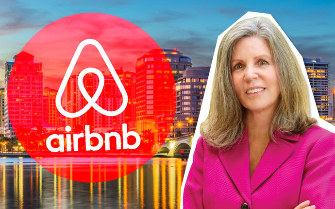 Anne Gannon and West Palm Beach (Credit: iStock and Airbnb)