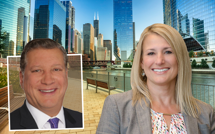 Colliers Chicago's Jim Carris and Alissa Adler