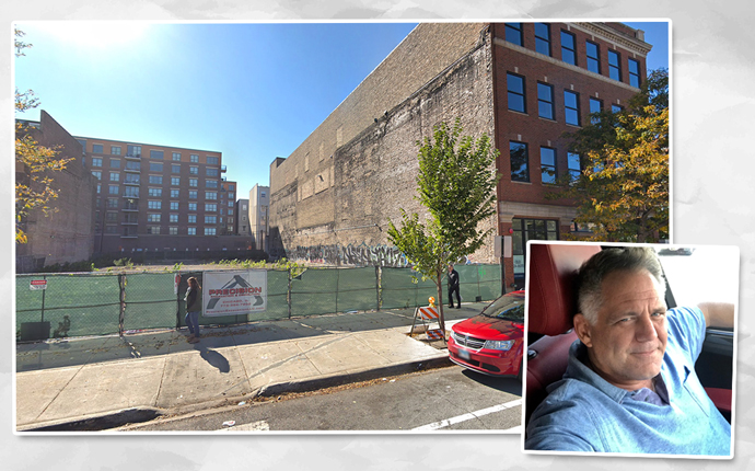 Peppercorn Capital founder Phil Denny and the development site at 1217 W. Washington Boulevard (Credit: Google Maps)