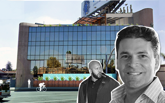 The building with Cross Campus founder Ronen Olshansky and Suge Knight