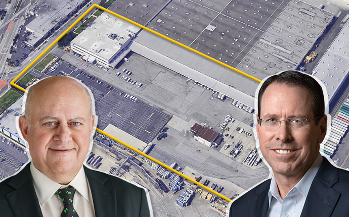 From left: Prologis CEO Hamid Moghadam, and Randall L. Stephenson, chairman and CEO of AT&T Inc, with the site