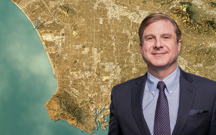 Ron Galperin and an overview of LA (Credit: iStock)