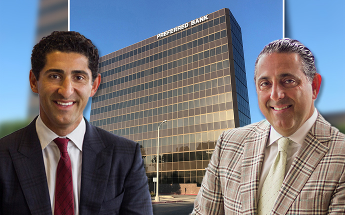 Optimus Properties, LLC cofounders Kamyar Shabani and K. Joseph Shabani and the building