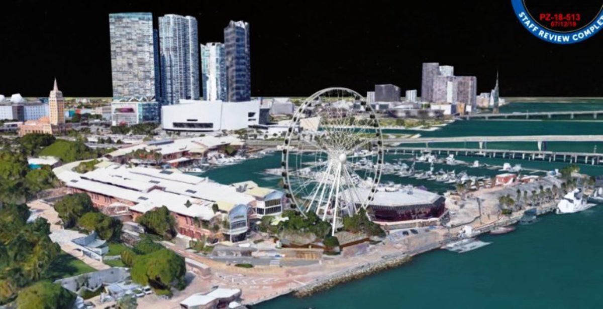 Bayside Marketplace observation wheel rendering (Credit: The Next Miami)