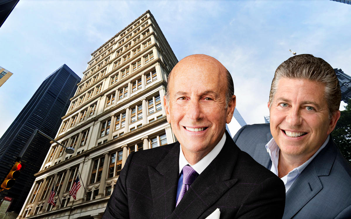 195 Broadway and L&L Holding's David Levinson and Robert Lapidus (Credit: Google Maps and L&L Holding)