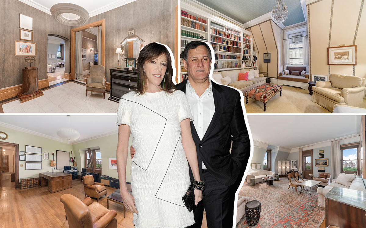 Jane Rosenthal and Craig Hatkoff with 1 West 72nd Street (Credit: Getty Images and StreetEasy)