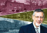 Cammeby's International Group founder Rubin Schron and, from top: 194-05 67th Avenue, 189-15 73rd Avenue and 64-05 186th Lane (Credit: Google Maps)