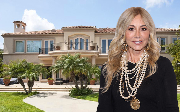 Anastasia Soare and the mansion (Credit: Getty Images and Realtor)