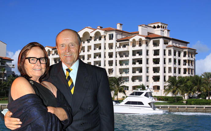 Kenneth and Karen Heithoff with 4911 Fisher Island Drive