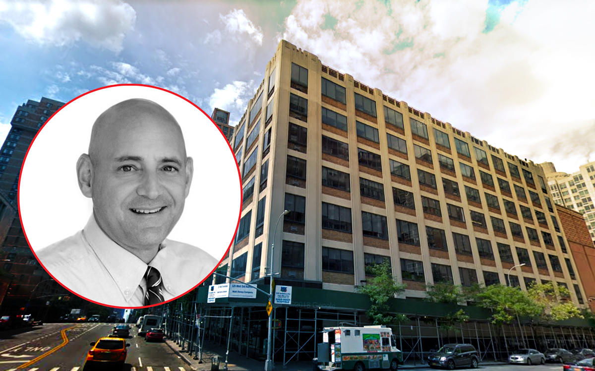 LoanCore Capital's Mark Finerman and 125 West End Ave (Credit: Google Maps)