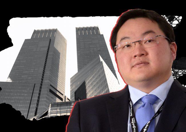 Jho Low and the Time Warner Center at 25 Columbus Circle (Credit: Getty Images)