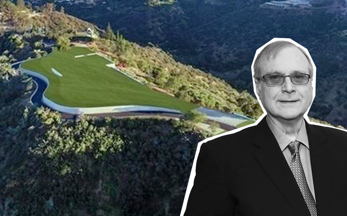 Late Microsoft cofounder Paul G. Allen and the property (Credit: Redfin and Getty Images)