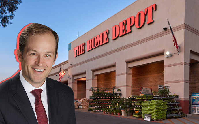 ShopCore’s Luke Petherbridge and Towne Center East’s Home Depot
