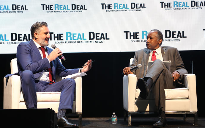 From left: Amir Korangy and Secretary of Housing and Urban Development Dr. Ben Carson