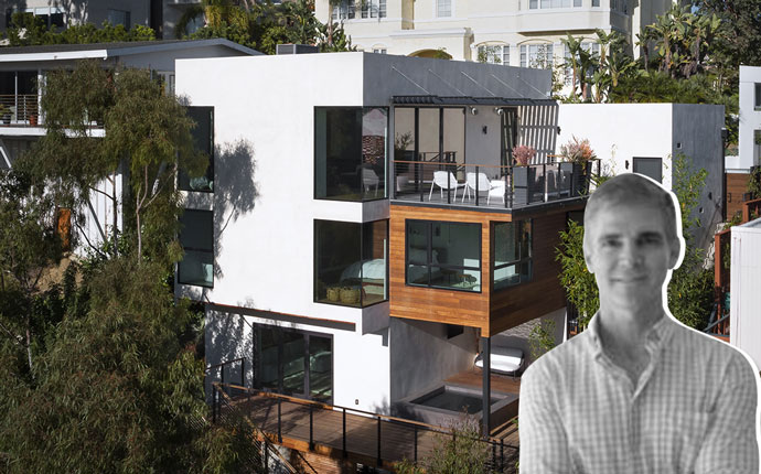 Robert Balzebre and his home in the Hollywood Hills
