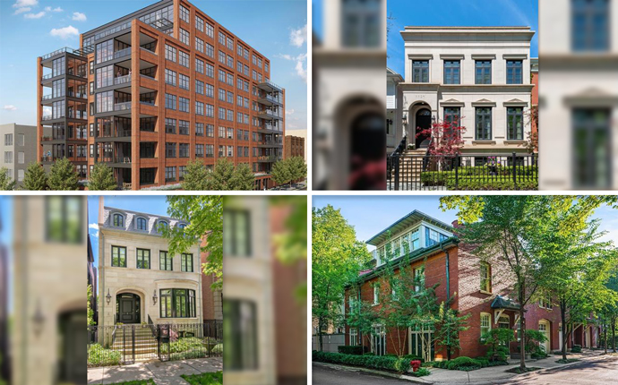 Some of the most expensive homes in Chicago last week (Credit: Redfin)