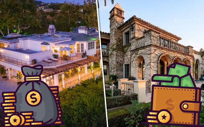 Two of the priciest residential listings in LA County (Credit: iStock)
