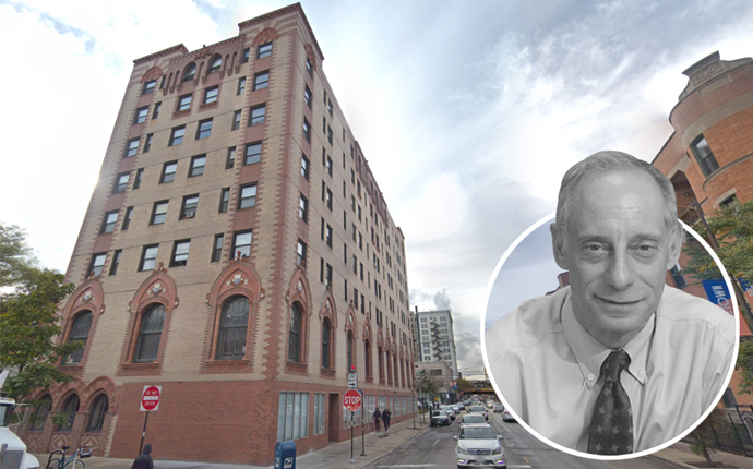 Building Group President and CEO Jim Stoller and the Lorali Hotel at 1039 W. Lawrence Avenue