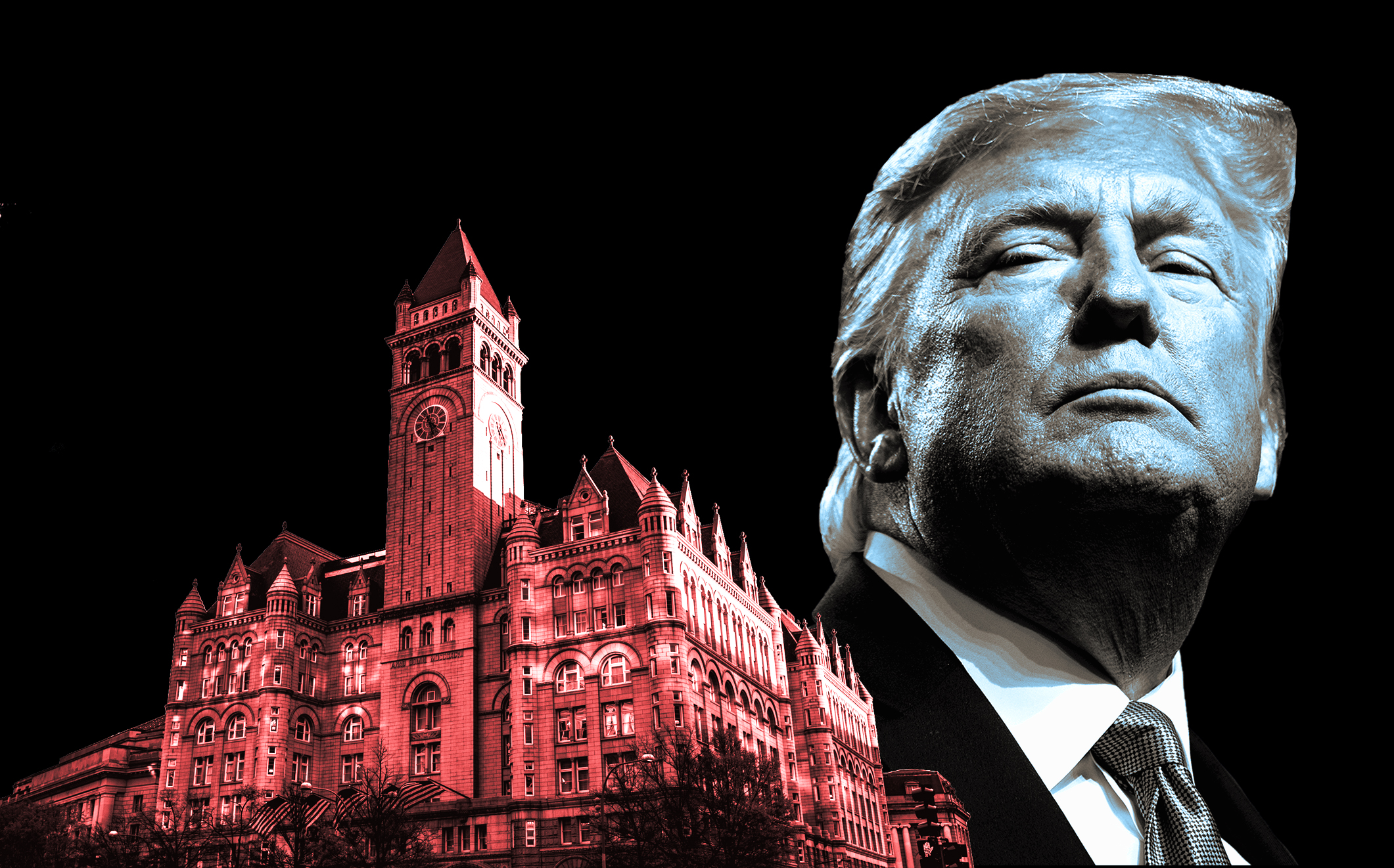 Trump International Hotel in Washington D.C. and President Donald Trump (Credit: Getty Images, iStock)