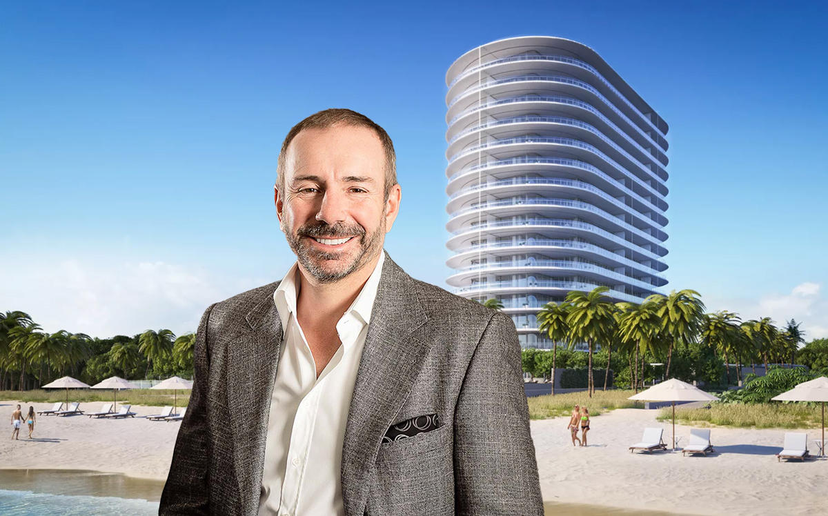 Pierre Pomerleau and a rendering of Eighty Seven Park
