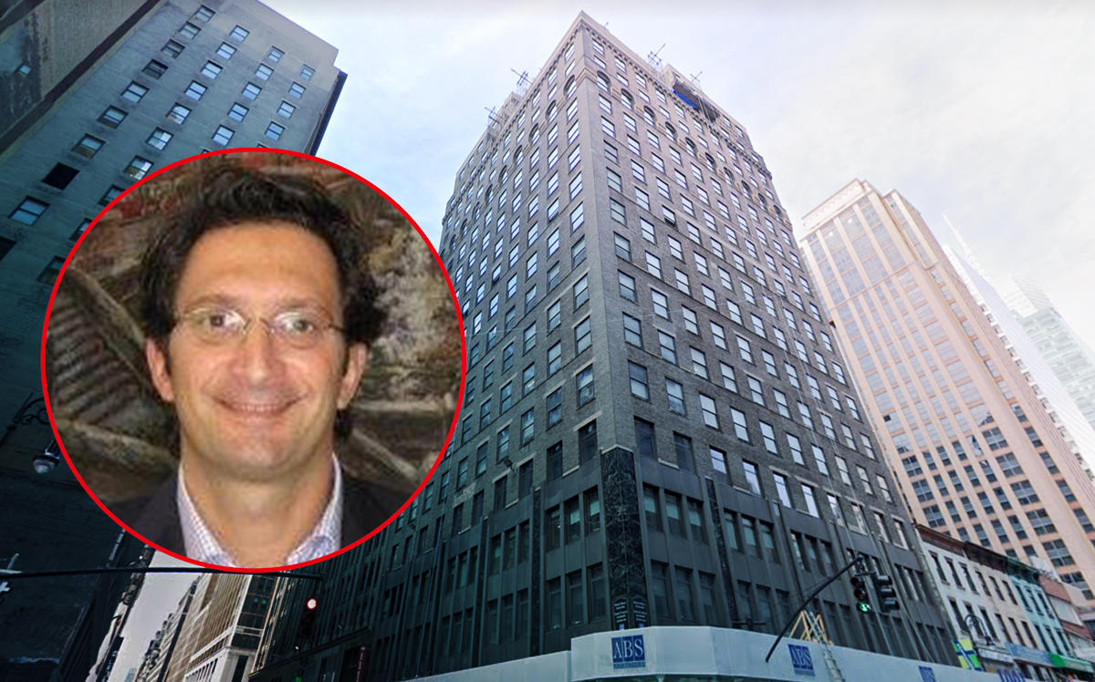 Corporate Suites CEO Hayim Grant and 1001 Sixth Avenue (Credit: Facebook and Google Maps)