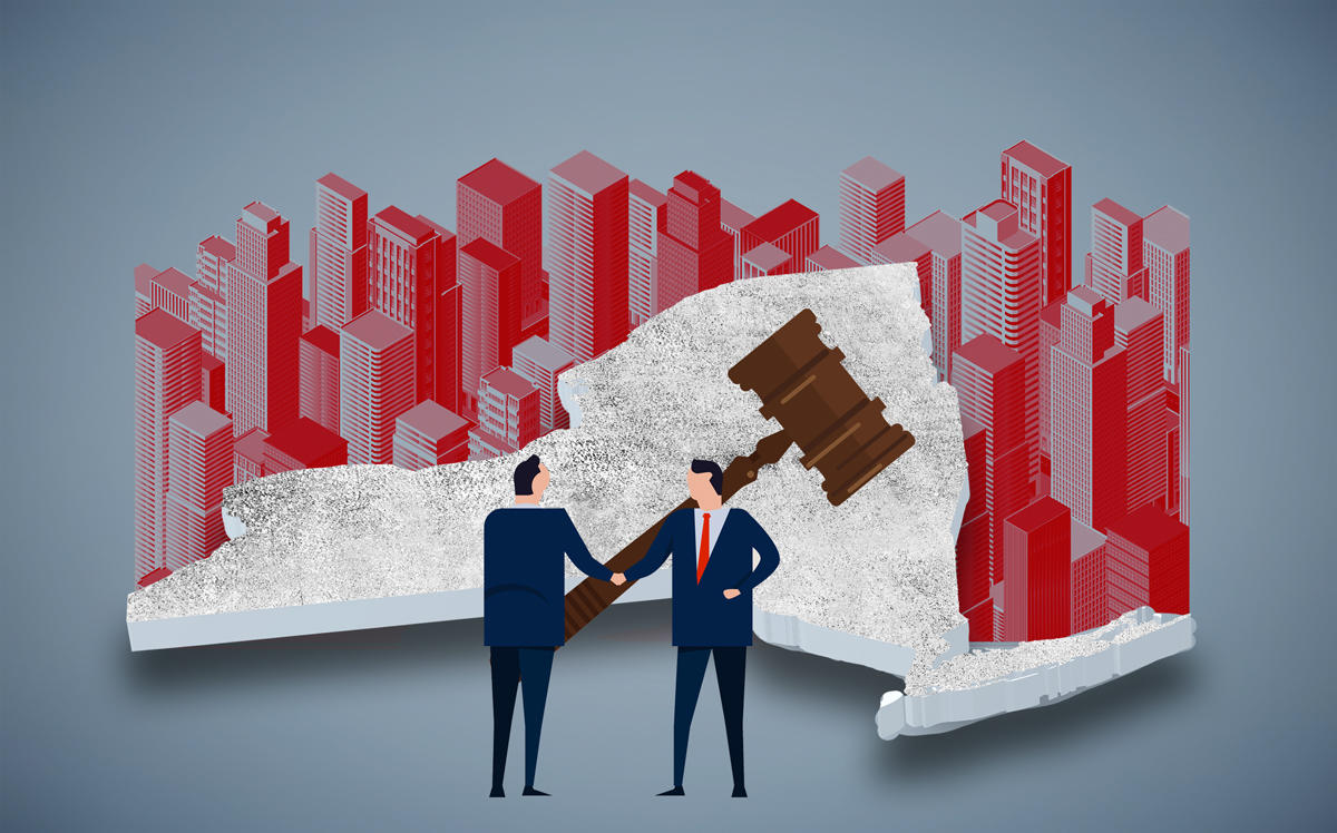 Five real estate trade associations are providing financial backing to a constitutional lawsuit looking to upend New York’s rent law (Credit: iStock)
