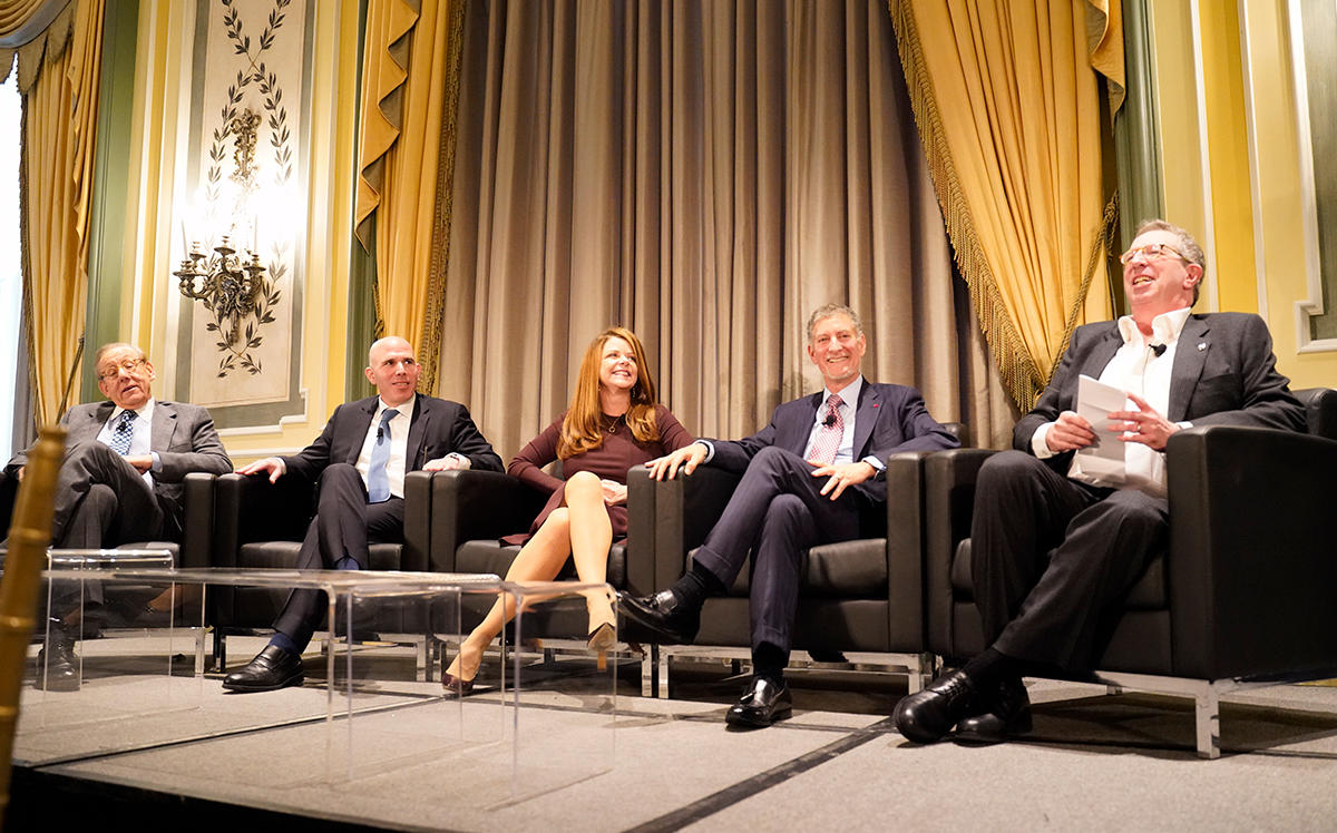 From left: Stephen Ross, Scott Rechler, Maryanne Gilmartin, Marty Burger and William Rudin (Credit: Anuja Shakya for The Real Deal)