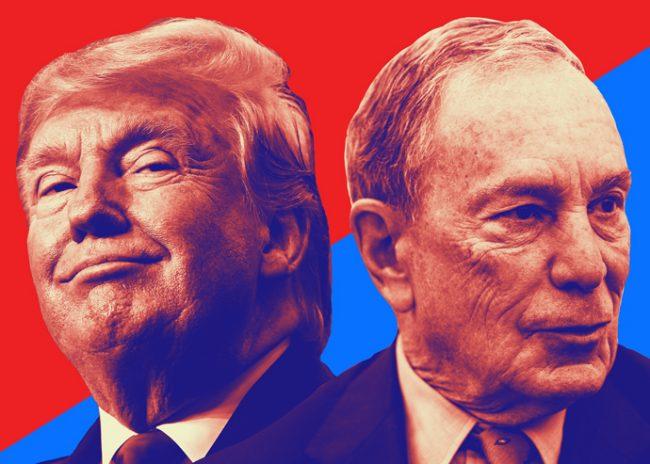 Donald Trump and Michael Bloomberg (Credit: Getty Images)