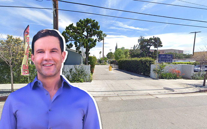 Weintraub Real Estate president and founder Richard Weintraub and Park Royale Mobile Home Park (Credit: Google Maps)
