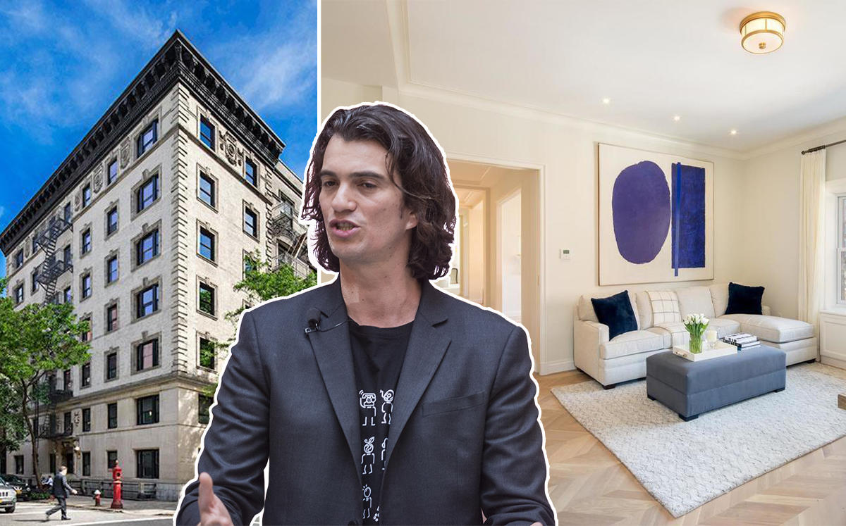 Adam Neumann and 78 Irving Place (Credit: Getty Images and StreetEasy)