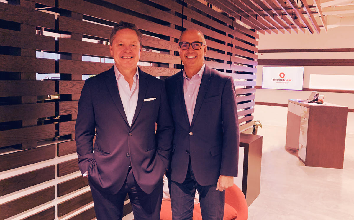 Newable Flexible Workspace's Brett Million and Serendipity Labs CEO John Arenas