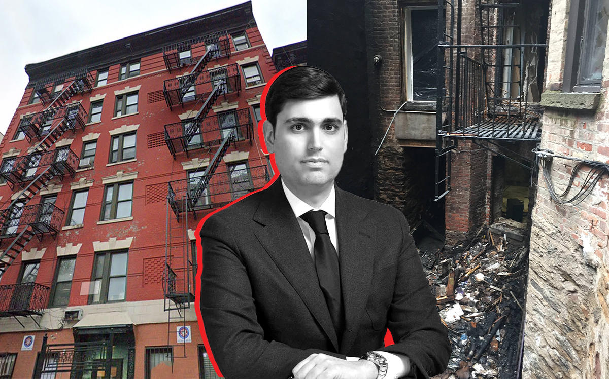 Emerald Equities' Isaac Kassirer and 244 East 117th Street (Credit: Google Maps, Emerald Equities)