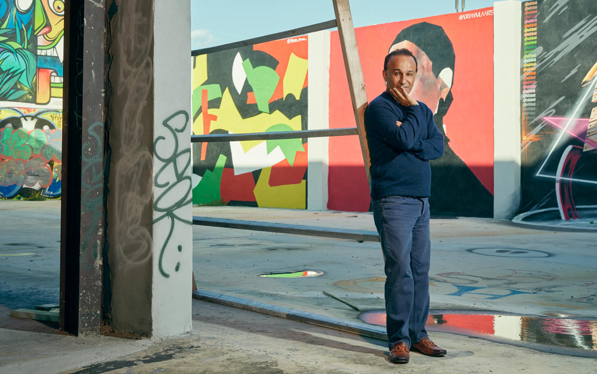 Moishe Mana photographed at the former RC Cola Plant in Wynwood (Photo by Mary Beth Koeth)
