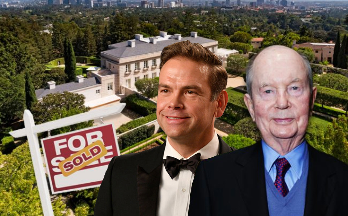 The Chartwell Estate in Bel Air, Lachlan Murdoch and Jerry Perenchio (Credit: Getty Images)