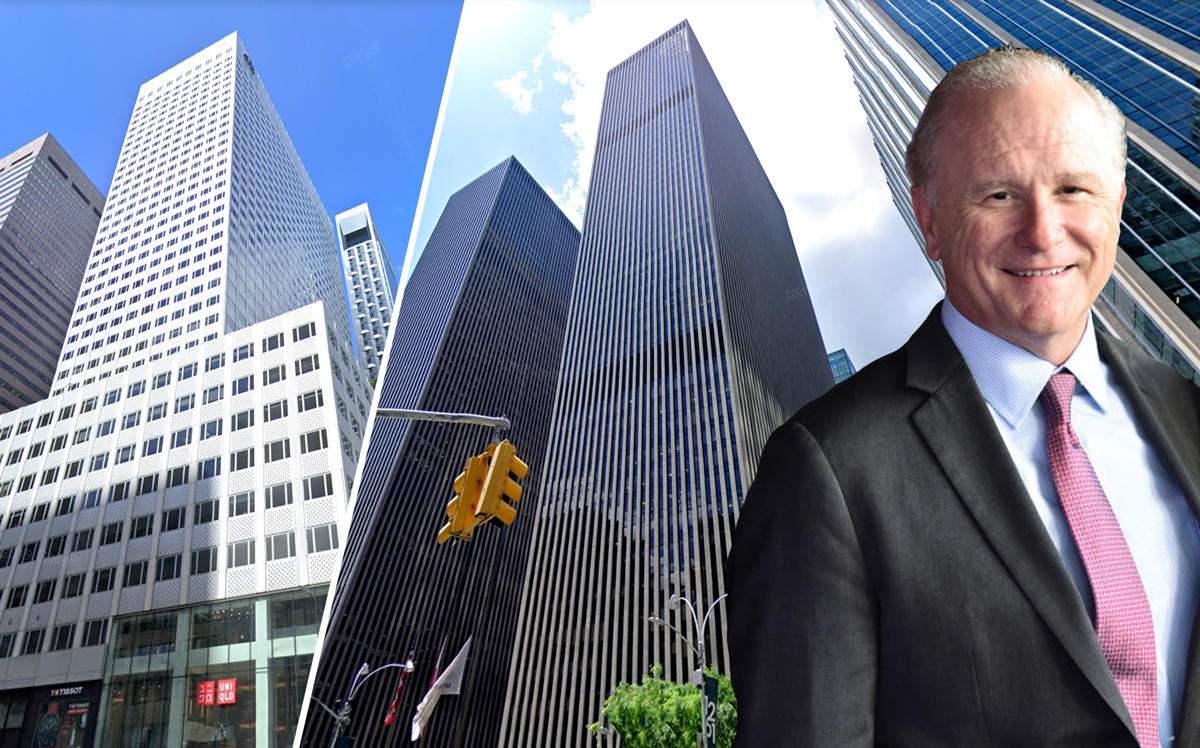 666 Fifth Avenue, 1251 Sixth and Mitsui Fudosan America's John Chesterfield (Credit: Google Maps, Getty Images)