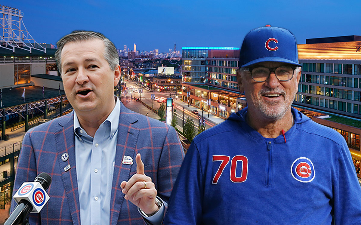 Hickory Street Capital with owners, Cubs Chairman Tom Ricketts and ex-Cubs manager Joe Maddon (Getty Images)