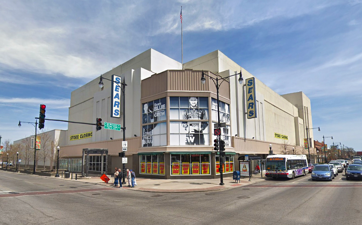 Old Sears building at 4730 West Irving Park Road (Credit: Google Maps)
