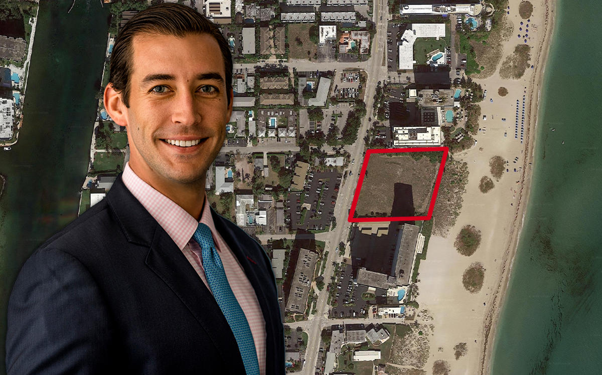 Nick Perez and the site at 1116 North Ocean Boulevard (Credit: Google Maps)