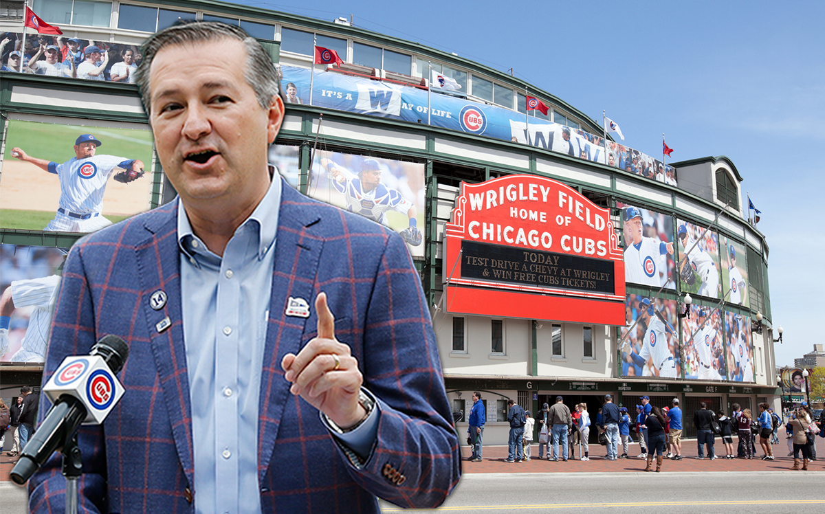 Wrigley Field and Cubs owner Thomas S. Ricketts (Credit: Getty Images, iStock)