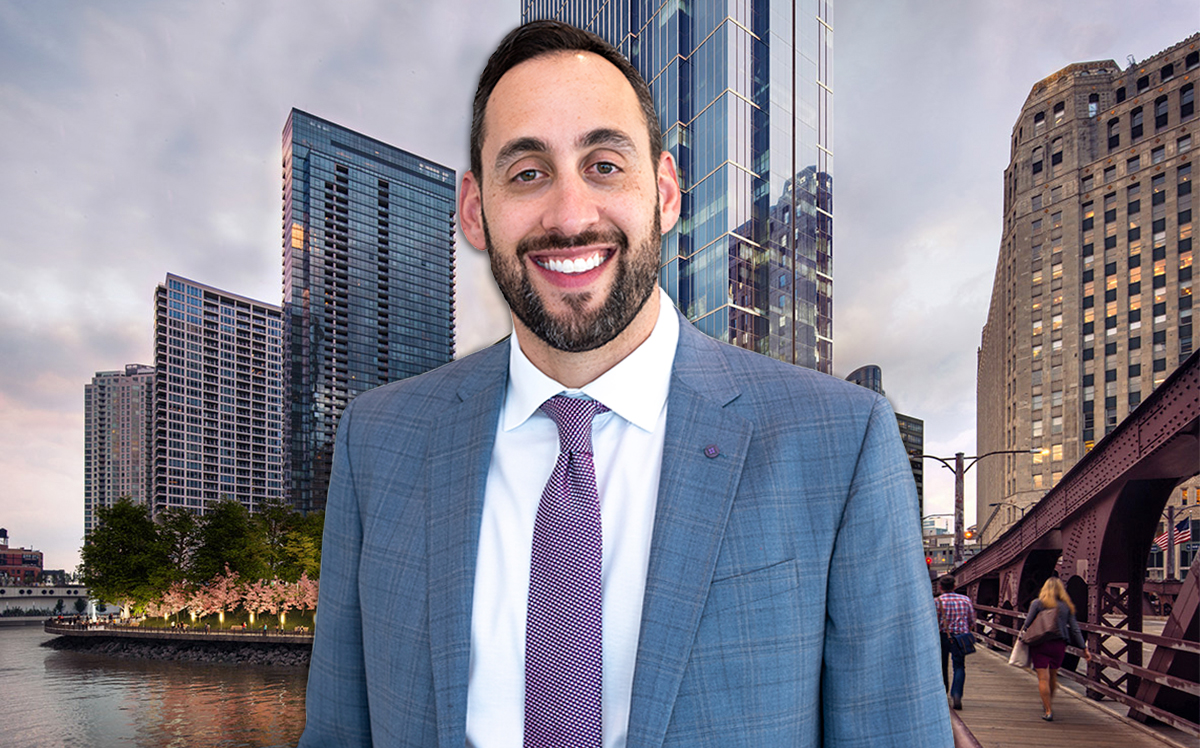 Luxury Living Chicago Realty CEO Aaron Galvin and downtown Chicago