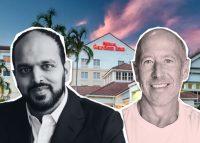 From left: Suril Shah, Barry Sternlich, and 14501 Hotel Road (Credit: Hilton)
